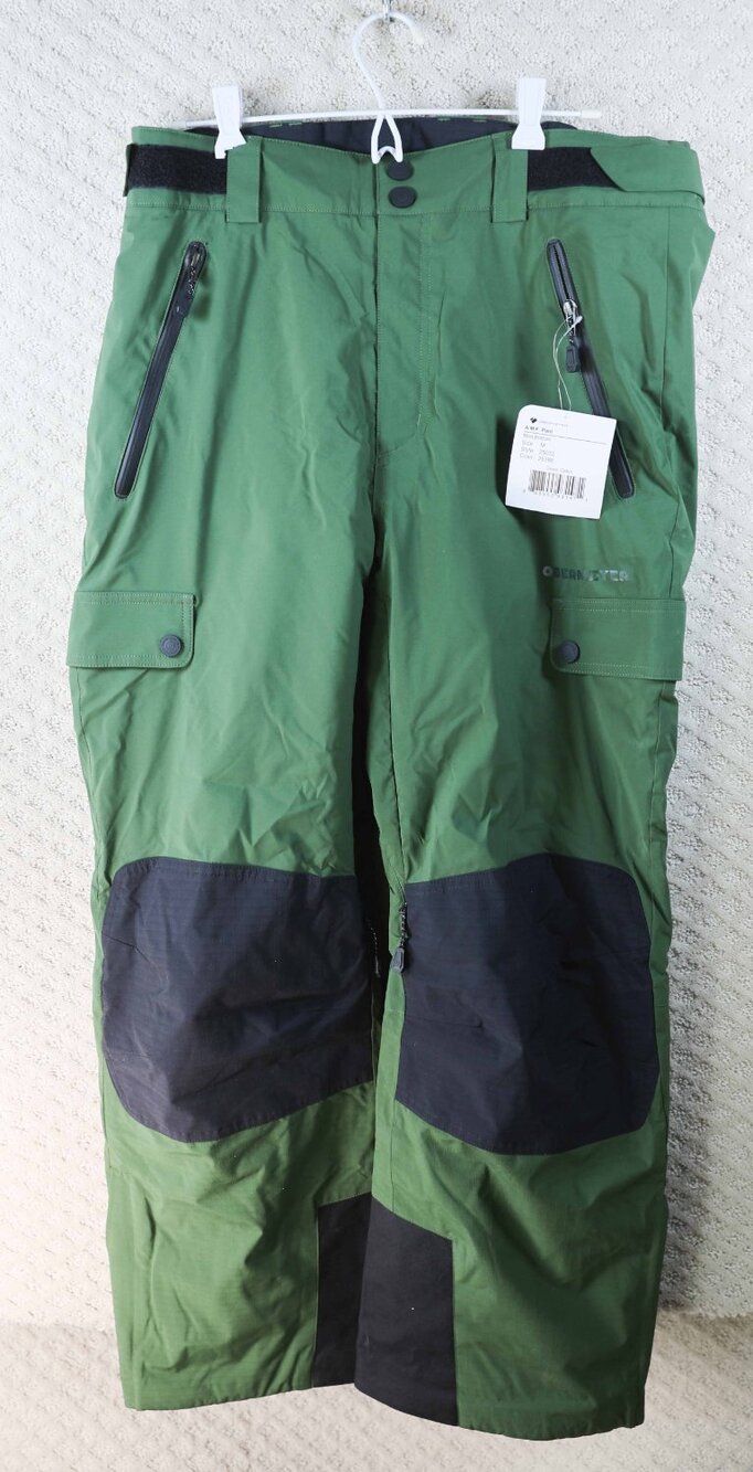 NWT Obermeyer AMF Pant Mens Green Cabin Waterproof Ski Snowboard Cargo Size M